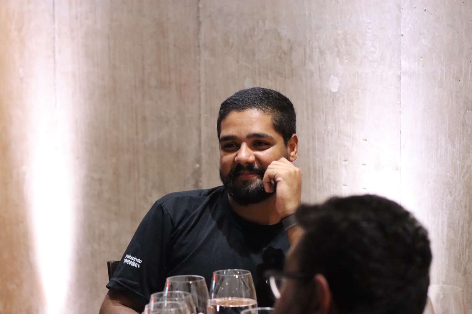 Convidados à mesa durante o jantar da Mostra Sabores e Histórias